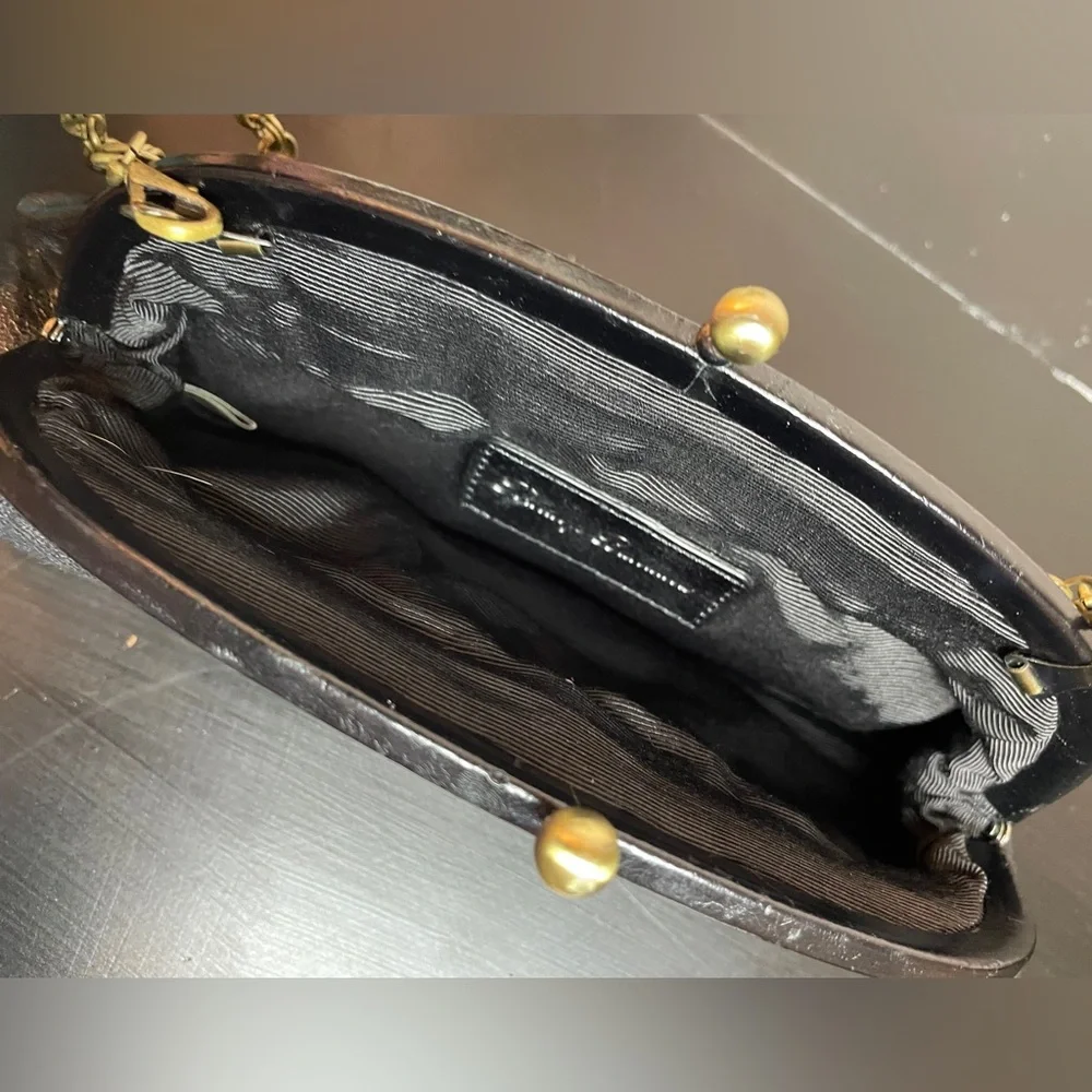 Tommy Bahama silk cocktail bag black. Chain included. - Picture 2 of 2